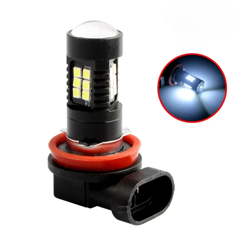 2Pcs Fog Lights Bulb 3030 H8 H11 Led HB4 9006 HB3 9005 3030SMD 1200LM 6000K White Car Driving Running Lamp Auto Leds Light 12V