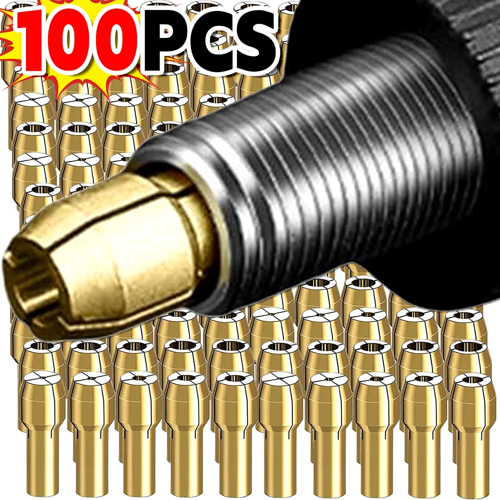 0.5mm-3.2mm Mini Mandrino Pinza Bit Set Rettificatrice Elettrica In Rame Adattatore di Bloccaggio Mandrino Teste Gambo Adattatore Per Utensili Rotanti