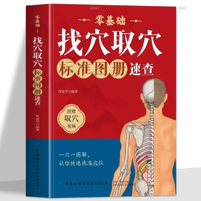 Livro mapa padrão, verificação rápida, meridianos do corpo humano genuíno e acupontos velocidade do diagrama, seleção base zero