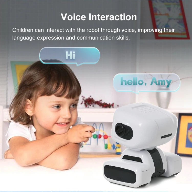 Robot télécommandé Emo pour enfants, robot coule pour animaux de compagnie, robot de téléprésence, appel vidéo, ChatGPT