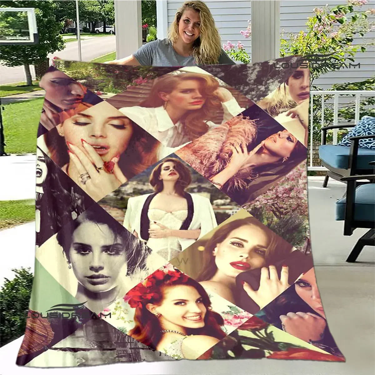 

Lana Del Rey Fashion printed blanket thin blanket Soft and comfortable blanket Home travel blanket bed linings birthday gift
