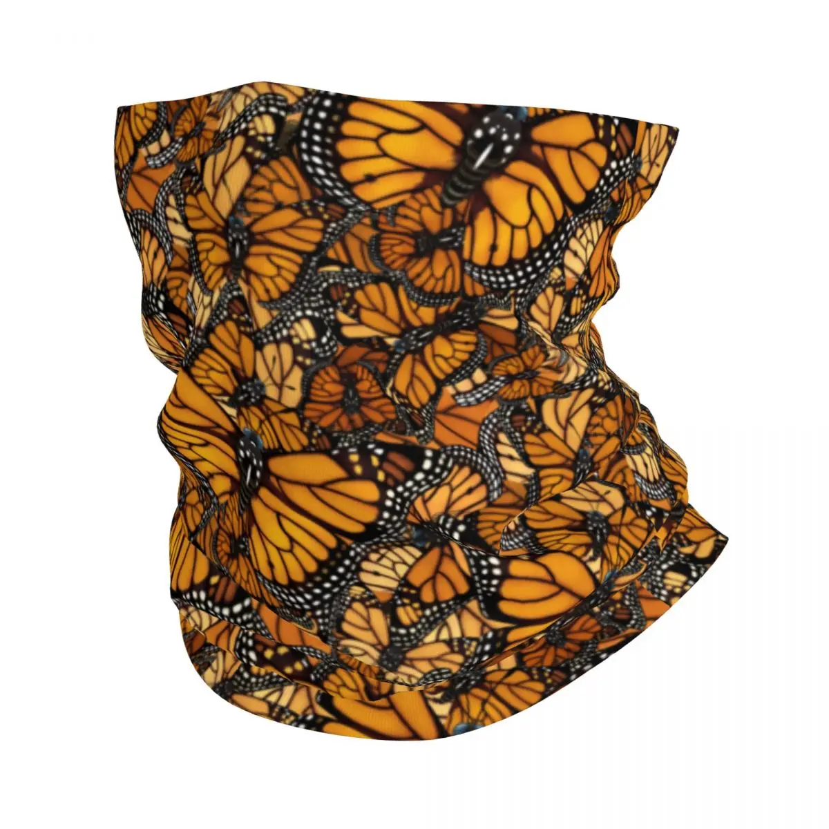 Monarch Butterfly Bandana Neck Cover Printed Balaclavas Magic Scarf Multifunctional Headwear Hiking for Men Women Adult Winter