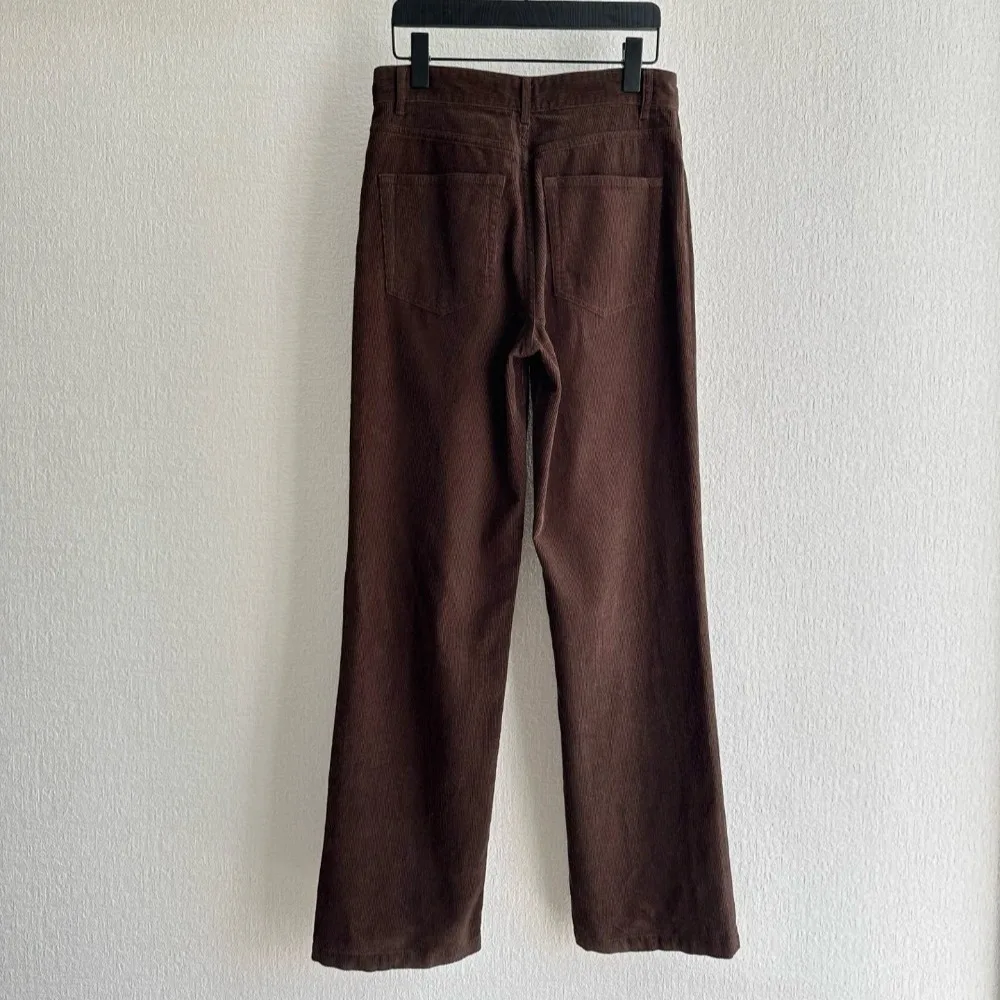 Pantalon en velours côtelé pur coton 100% naturel pour femme