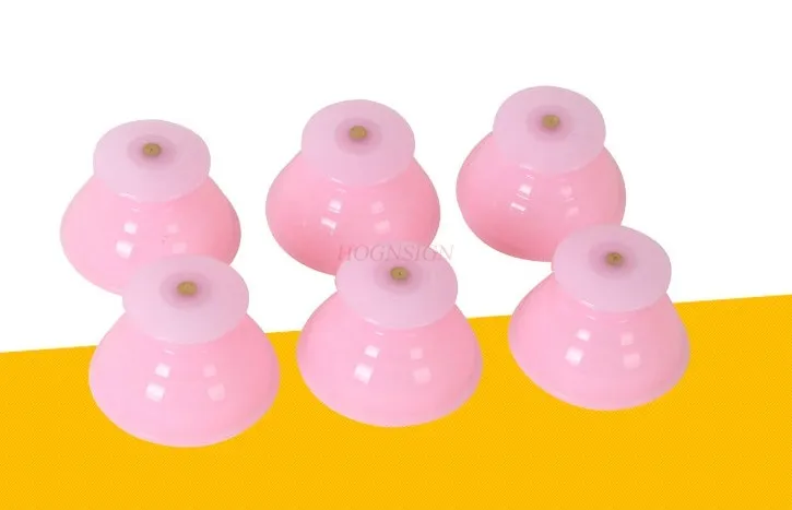 6pcs Moisture absorption cans cans silicone cupping cans simple rubber thin cupping body home vacuum massage jars