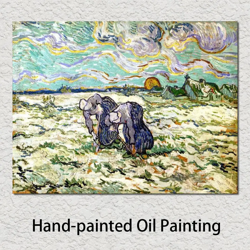 Art for Living Room Wall The Weeders (After Millet) by Vincent Van Gogh Paintings High Quality Hand Painted