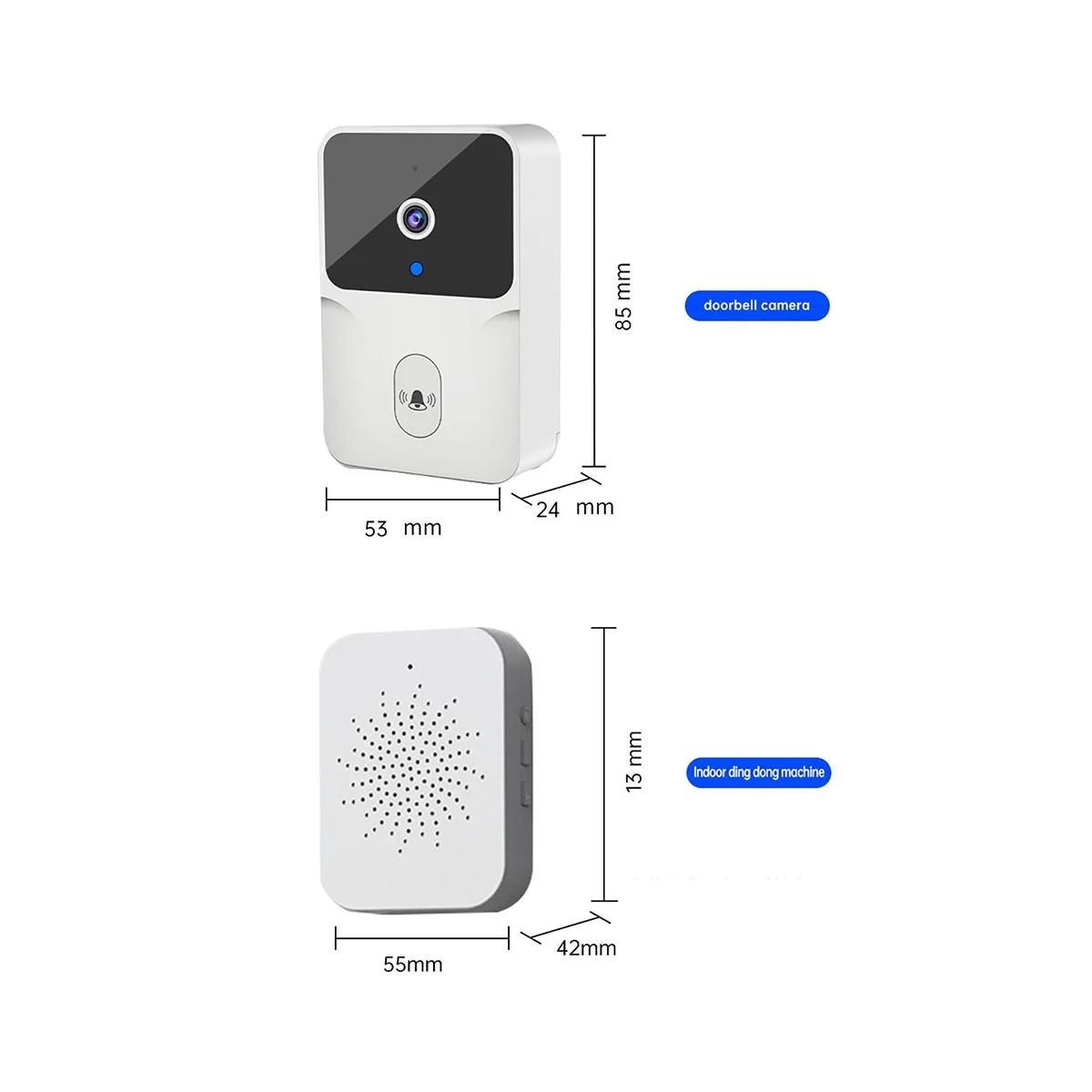 Home Welcome Doorbell Smart Outdoor Doorbell Camera Night Vision HD Video Door Bell Voice Change