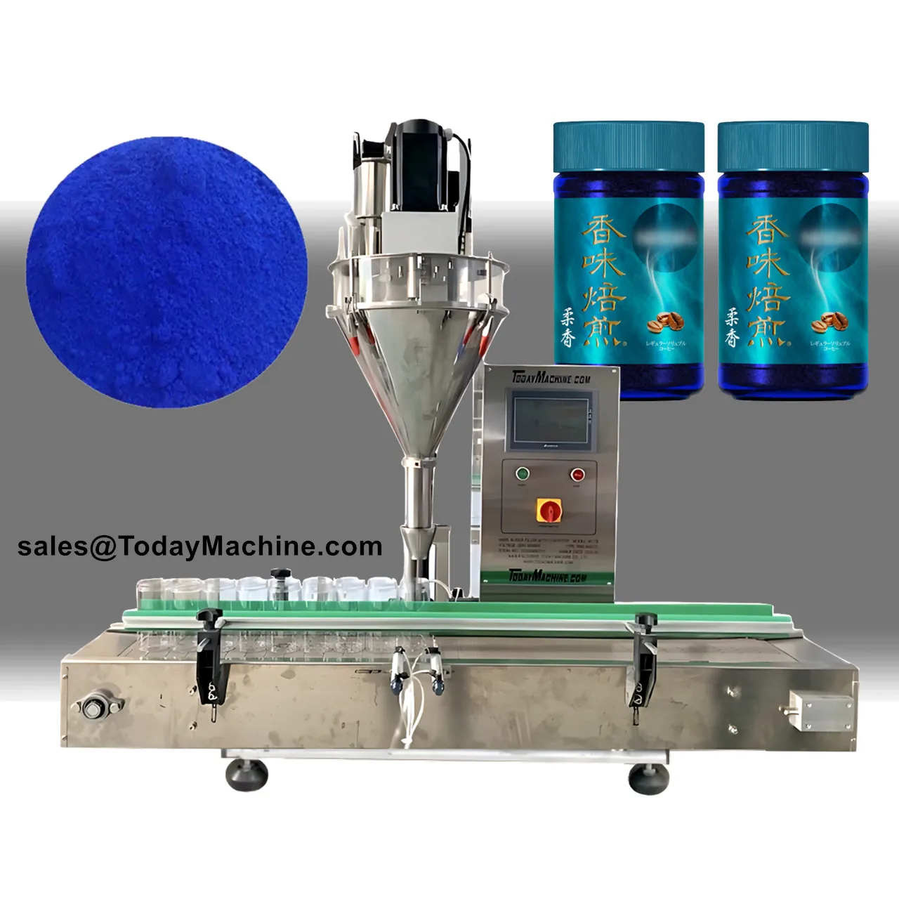 Semi Automatic Spice Milk Pepper Powder Filling Machine Auger Filler