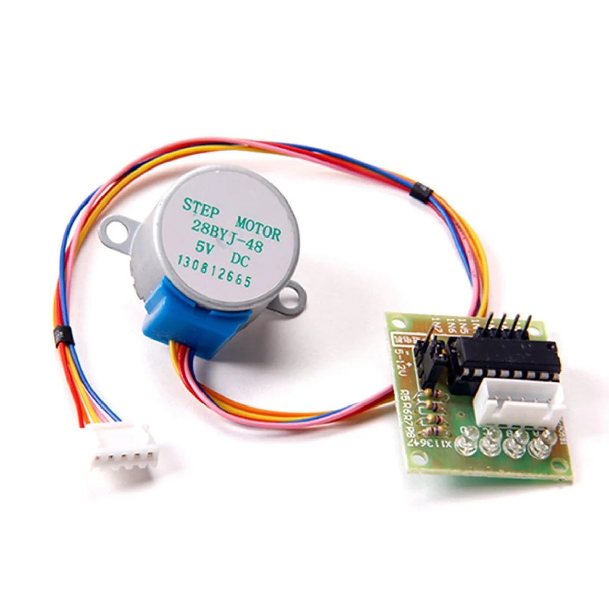 

28Byj-48 5V 4-Wire Uln2003 Driver Board Durable Metal Plastic Easy Plug Standard Interface Development Board Direct Use A B
