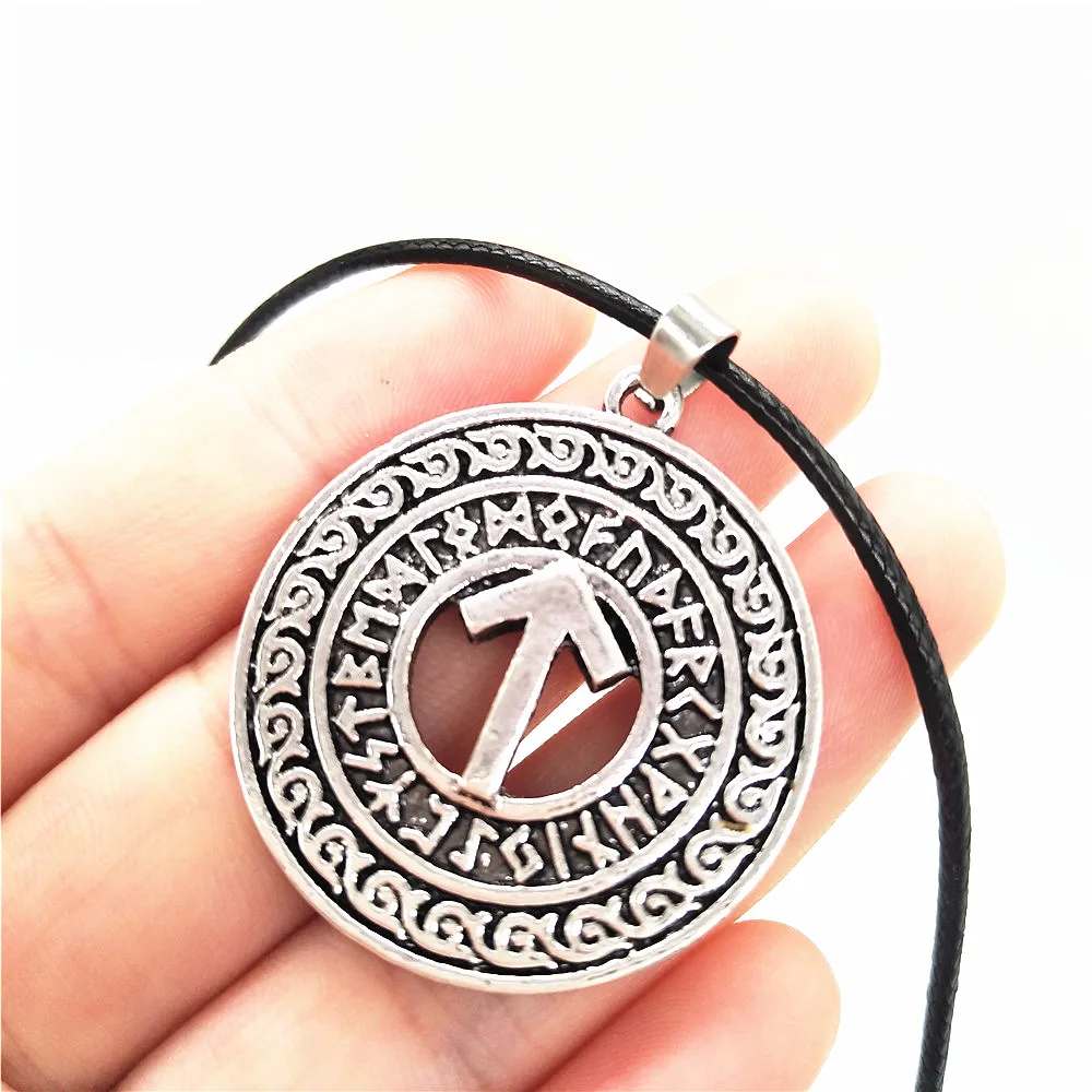 Runic TIWAZ Rune For Victory Viking Jewelry Norse God Protection Runes Talisman Amulet Necklace Men Women Pagan Accessories