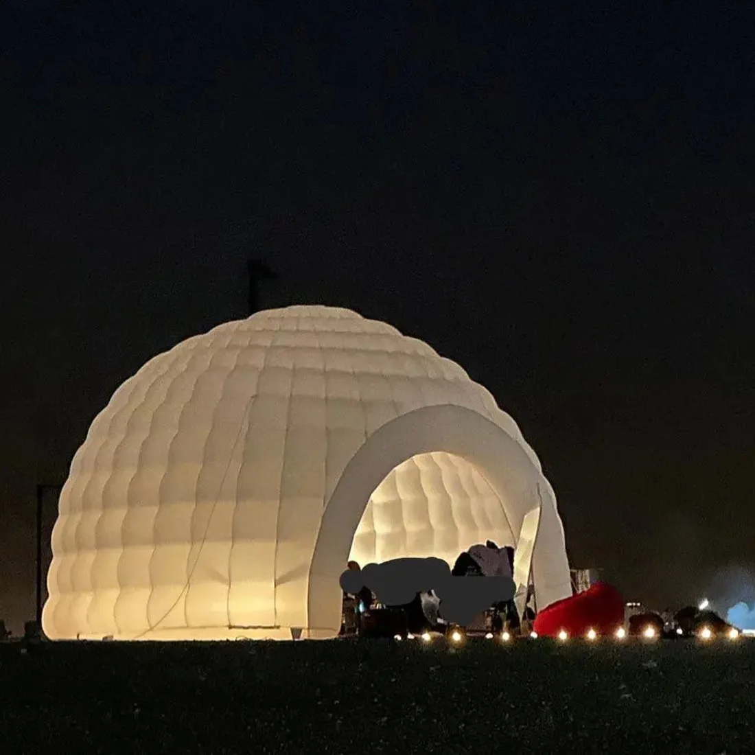 휴대용 LED 풍선 이글루 돔 텐트 풍선 천막 캐노피 쉼터 공기 송풍기 전시 캠핑 파티 이벤트, 야외 활동, 액티비티, 아웃도어, 액티비티, 안전한, 내구성 썸네일 2