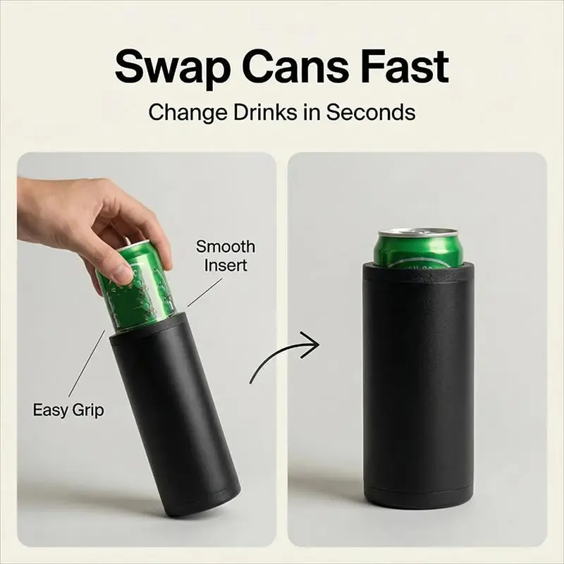  Black/Red Reusable Swap Cans Fast - New Double Tactical Reload Can Holder Change Drinks In Seconds Accessories Save Space 2026