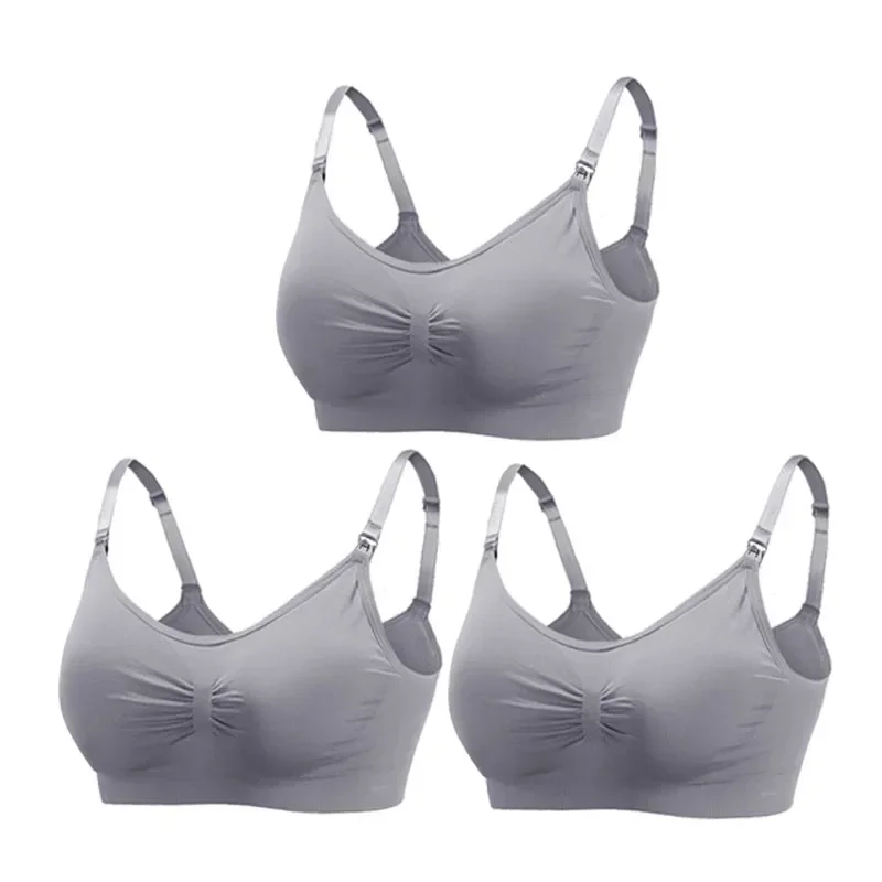 3PC/lot Maternity Nursing Bras Cotton Breastfeeding Pregnant Women Pregnancy Underwear Breast Feeding Bra Clothing Lactancia image 3