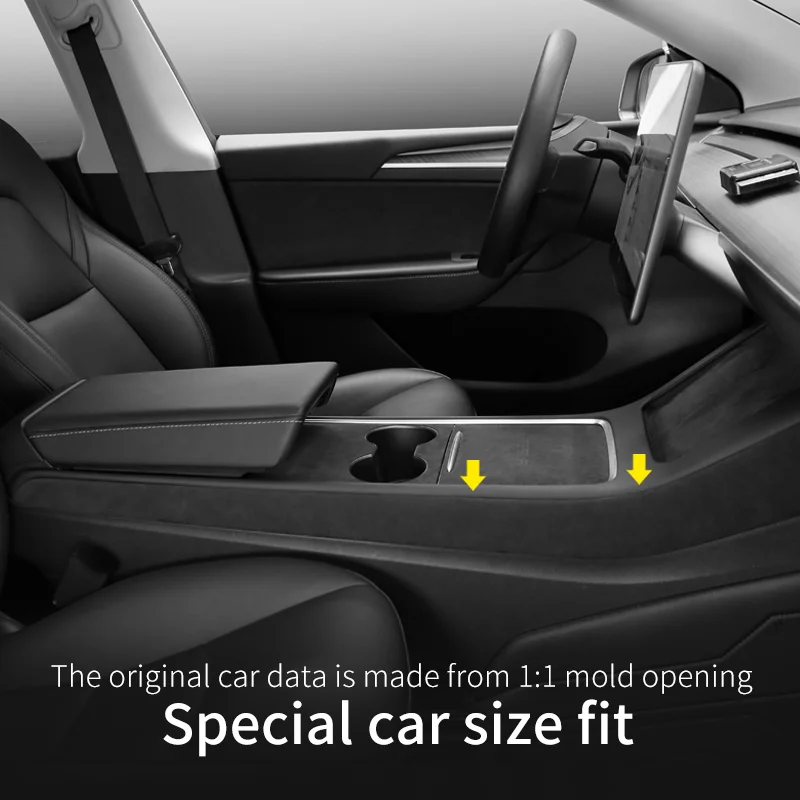 Per Tesla Model 3(2021-2023)/Model Y Interior modifica cruscotto overlay Cover & Door Wraps Decor Sticker Face -lift trim