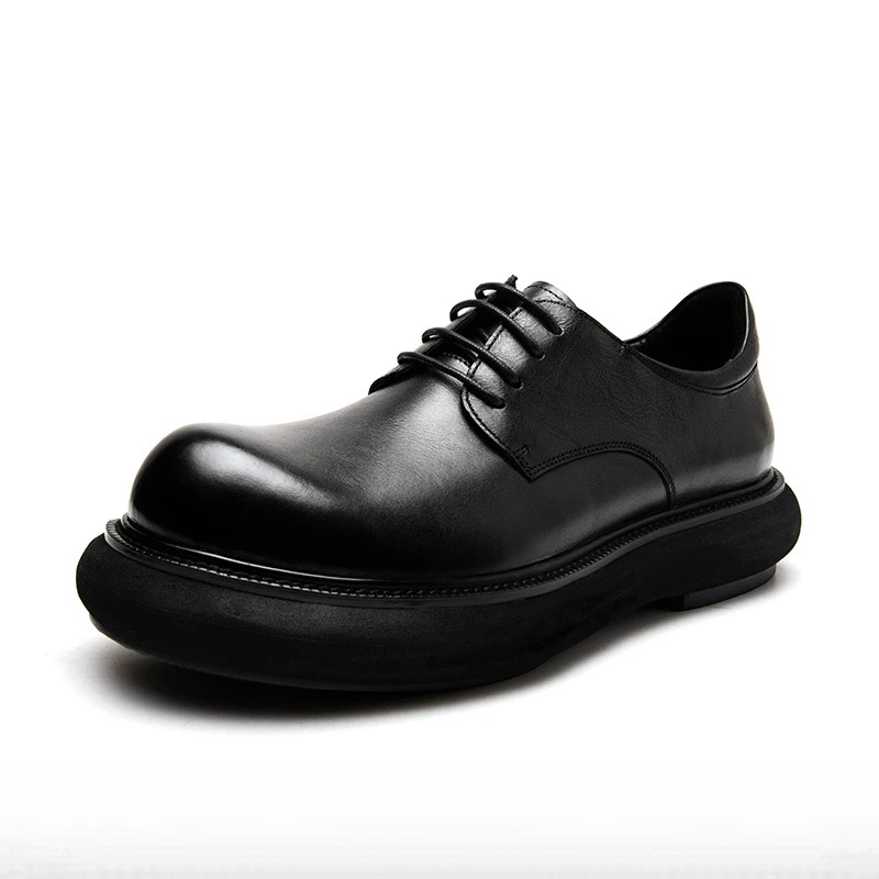 

Мужская винтажная обувь высокого качества из натуральной кожи, роскошные классические мужские деловые классические классические элегантные итальянские черные туфли из воловьей кожи