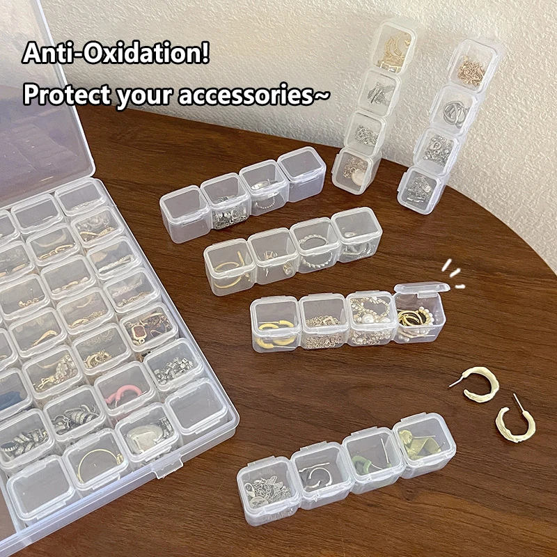 56/28Grid The Compact PP Storage Box Can Be Used To Store Beads Nail Tools and Empty Plastic Storage Containers