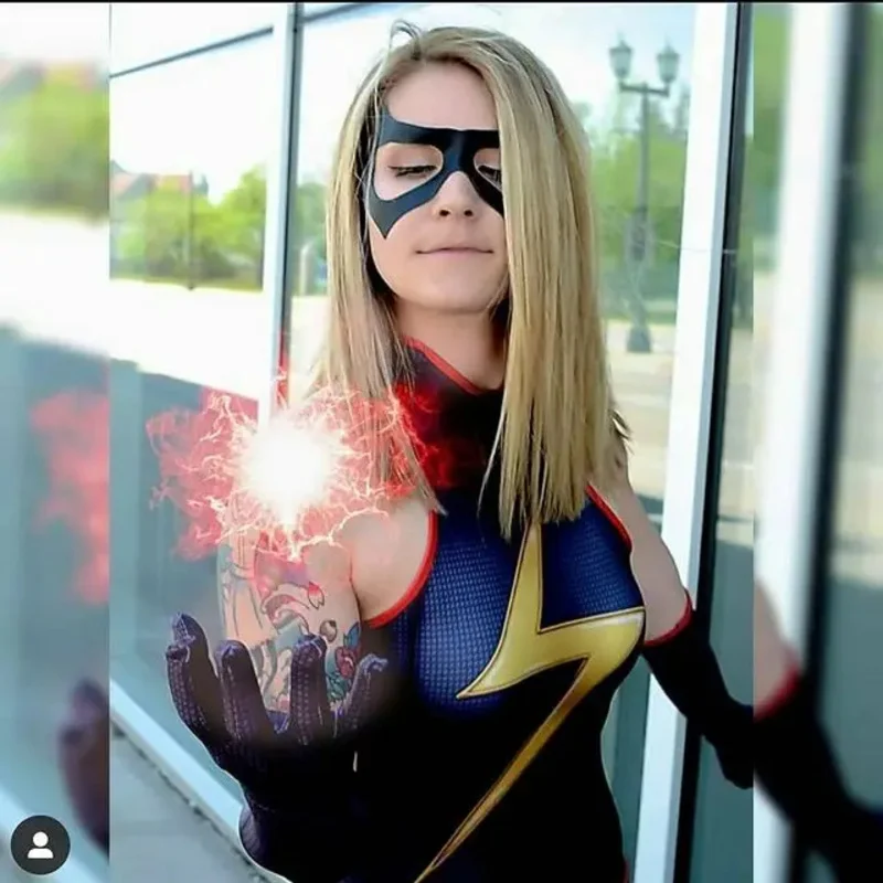 Halloween Kamala Khan Costume Cosplay Adulti Bambini Donna Supereroe Zentai Suit Donna Ragazze Body @ 0Z *