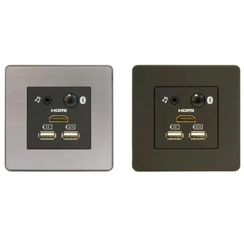 Hotel Room Wall Smart Control Panel / Intelligent Hotel Media Hub Socket