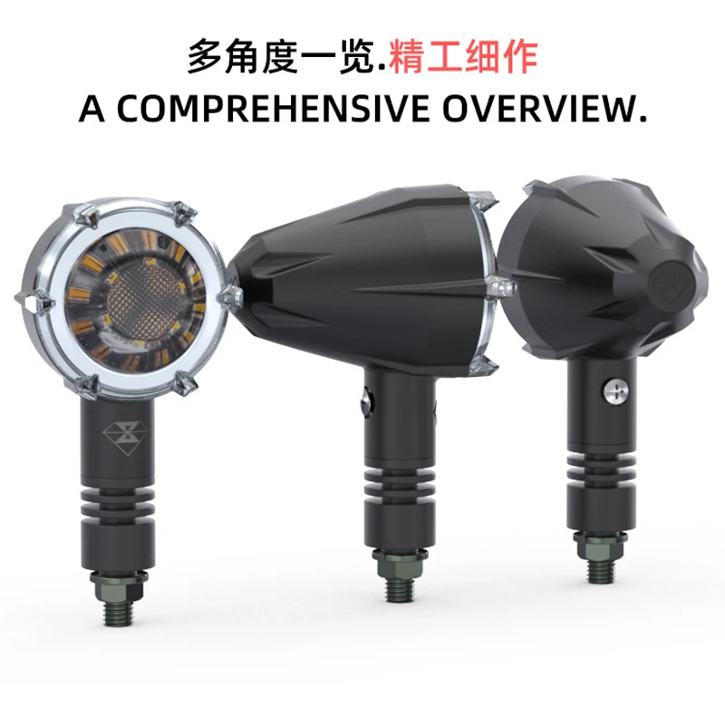 Retro LED Motorcycle Turn Signals Light for Spirit Beast BMW Suzuki Kawasaki Honda CB1000R CM 500 CB1100 universal Tail Blinker - Image 4