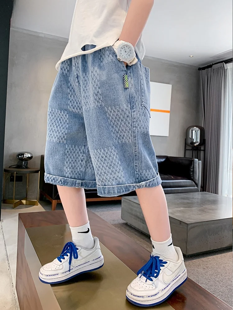 shorts-en-jean-fins-d'ete-pour-garcons-cresry-–-respirants-taille-elastique-vetements-tendance-pour-enfants-pantalons-d'ete-pour-enfants-de-taille-moyenne-et-grande