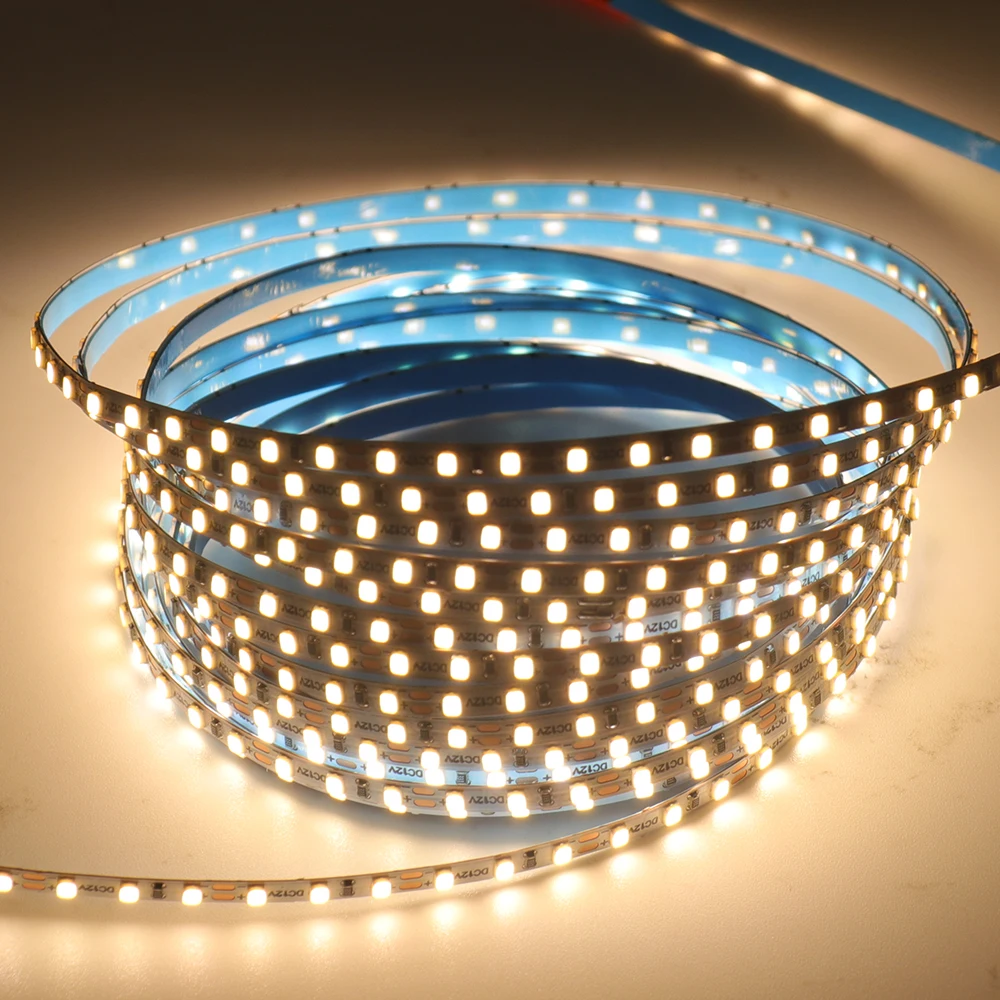 Striscia LED PCB 12V 3MM Ultra sottile SMD 2015 180Led/m nastro LED flessibile Super luminoso 8 colori 3m 5m DC12V decorazione della casa