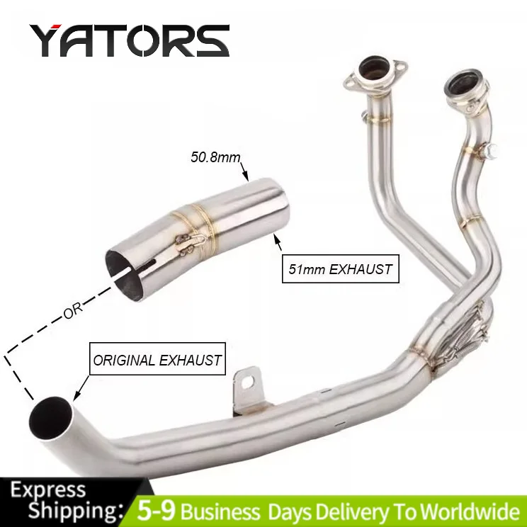 

Motorcycle Exhaust Header Mid Link Pipe For Honda Africa Twin 1100 CRF1100L Exhaust Systems Exhausts Pipes