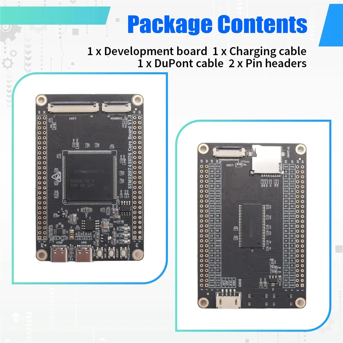 

(ABGQ) STM32H7 Development Board Small System Board STM32H743IIT6 Core Board Onboard SDRAM Open Source LVGL