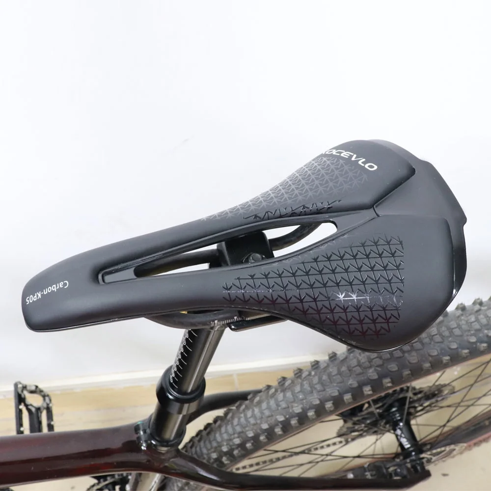 New Design Hollow LightWeight Full Carbon Fiber Bow EVO Sponge Mtb Road Bike Seat Cushion Bicycle Saddle