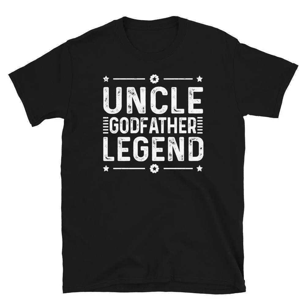 Funny Uncle Godfather Legend T Shirt For A Favorite Family Baptism Fathers Day