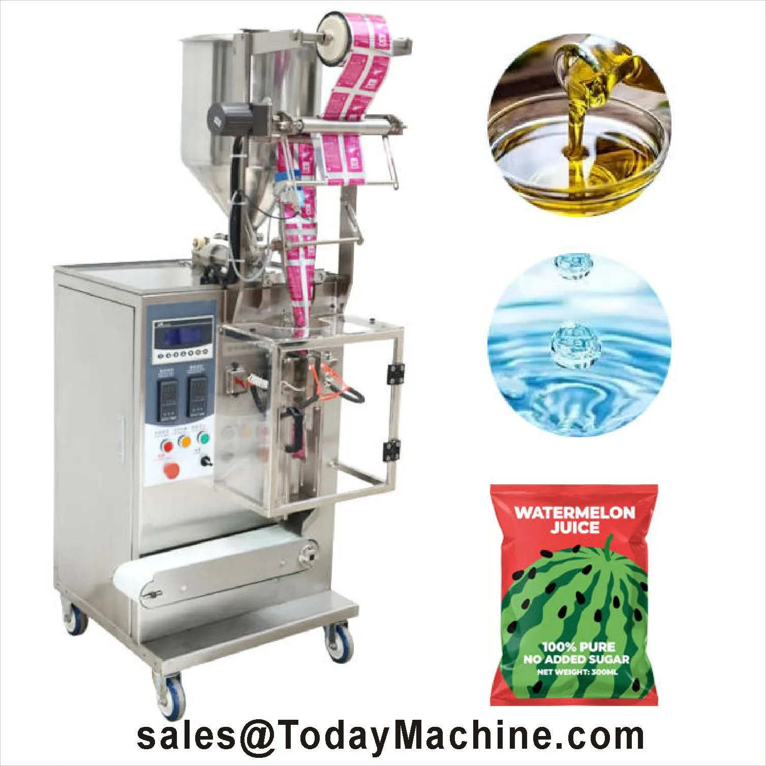 Food Grade Liquid Filling Pouch Packaging Machine High Productivity Flexible Sachet Packing Equipment