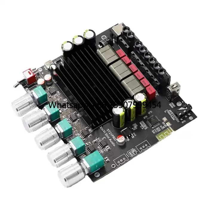 

High Power ST21PRO Bluetooth Amp Module, TPA3221 2.1CH Audio Amplifier Board 100W+100W+200W for Subwoofer