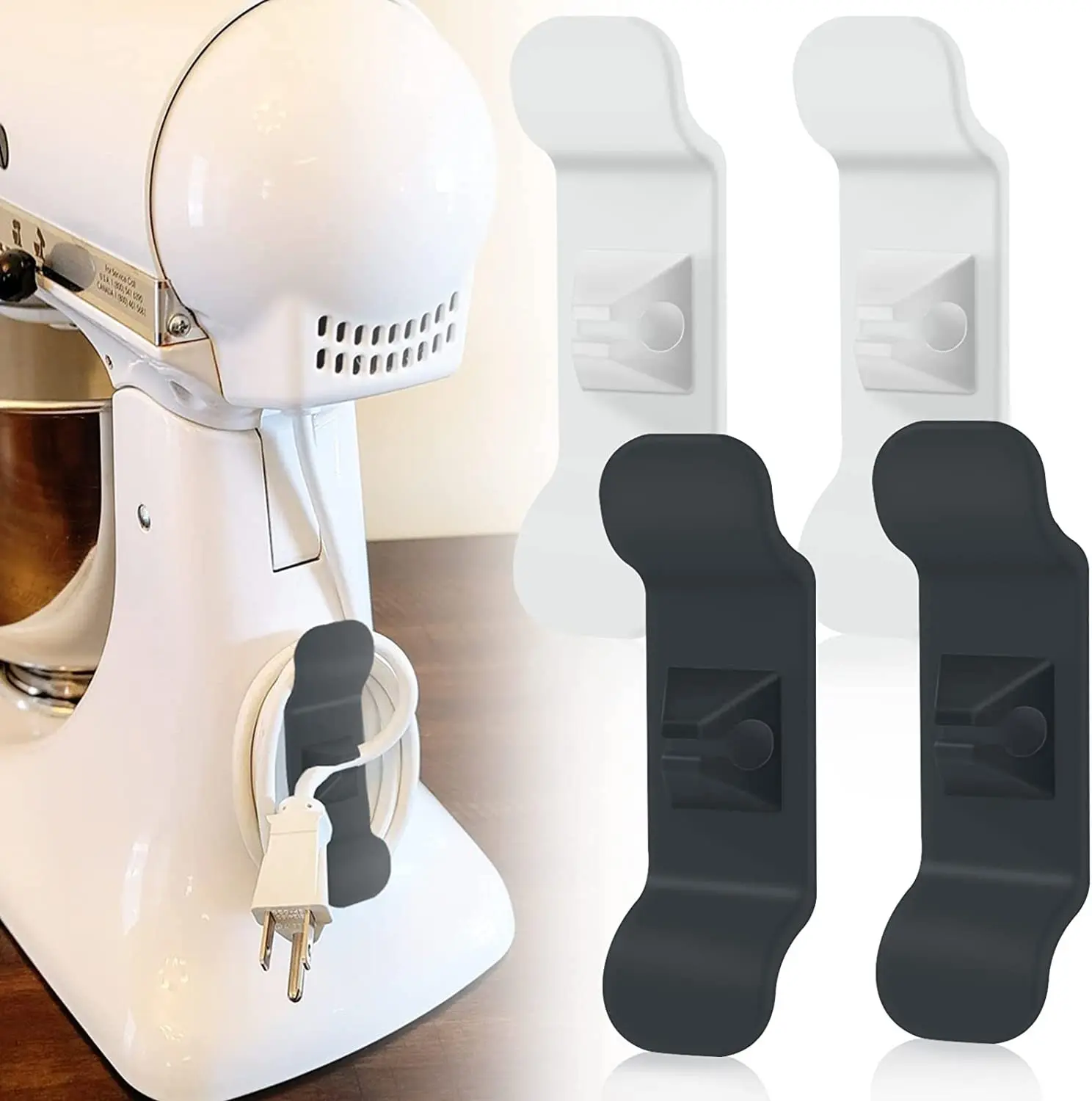 

New Kitchen Storage Cord Wrapper Cable Holder Clip Wrapper Cord Organizer for Power Cables for Kitchen Air Fryer Coffee Machine