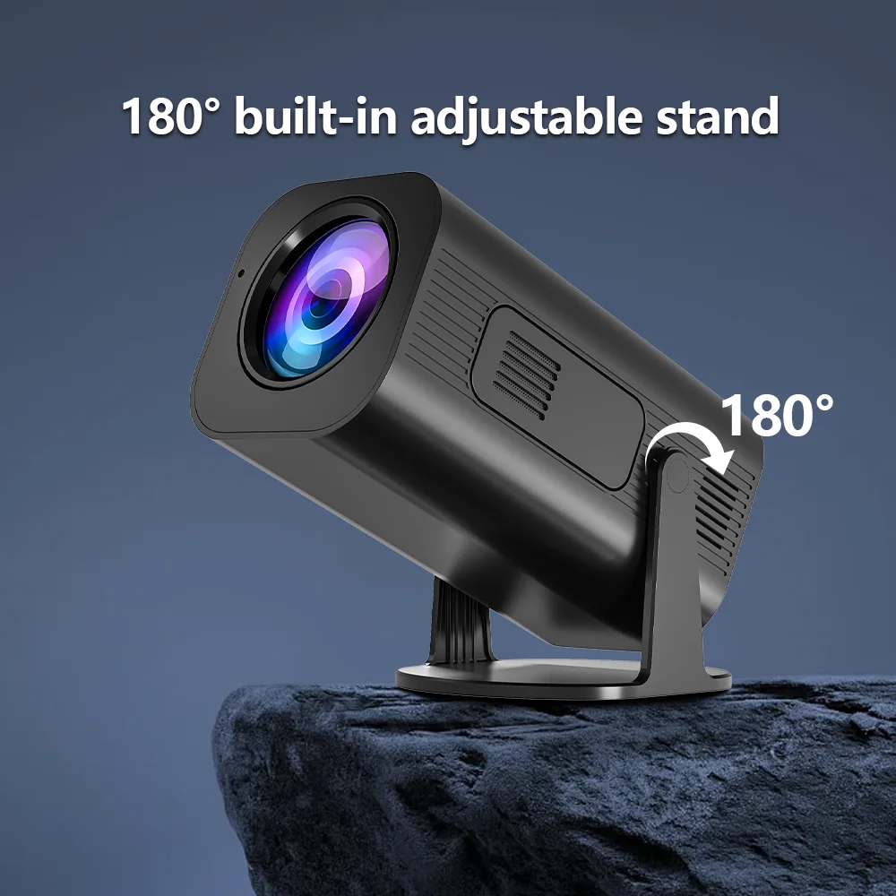 Proyector Full HD Android 11 210Ansi WiFi 6 y Bluetooth Cine en casa Mini proyector de haz portátil Reunión Video Bolsillo al aire libre