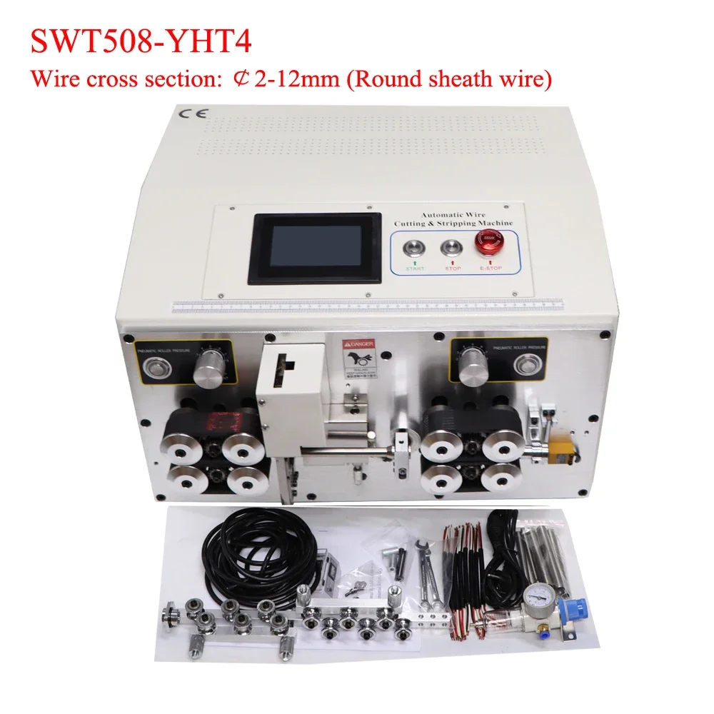 SWT508-YHT4 Diameter 2-12MM Wire Stripping Cutter Machine Round Sheath Inner And Outer Double Layer Peeling Tool 560W 220V 110V