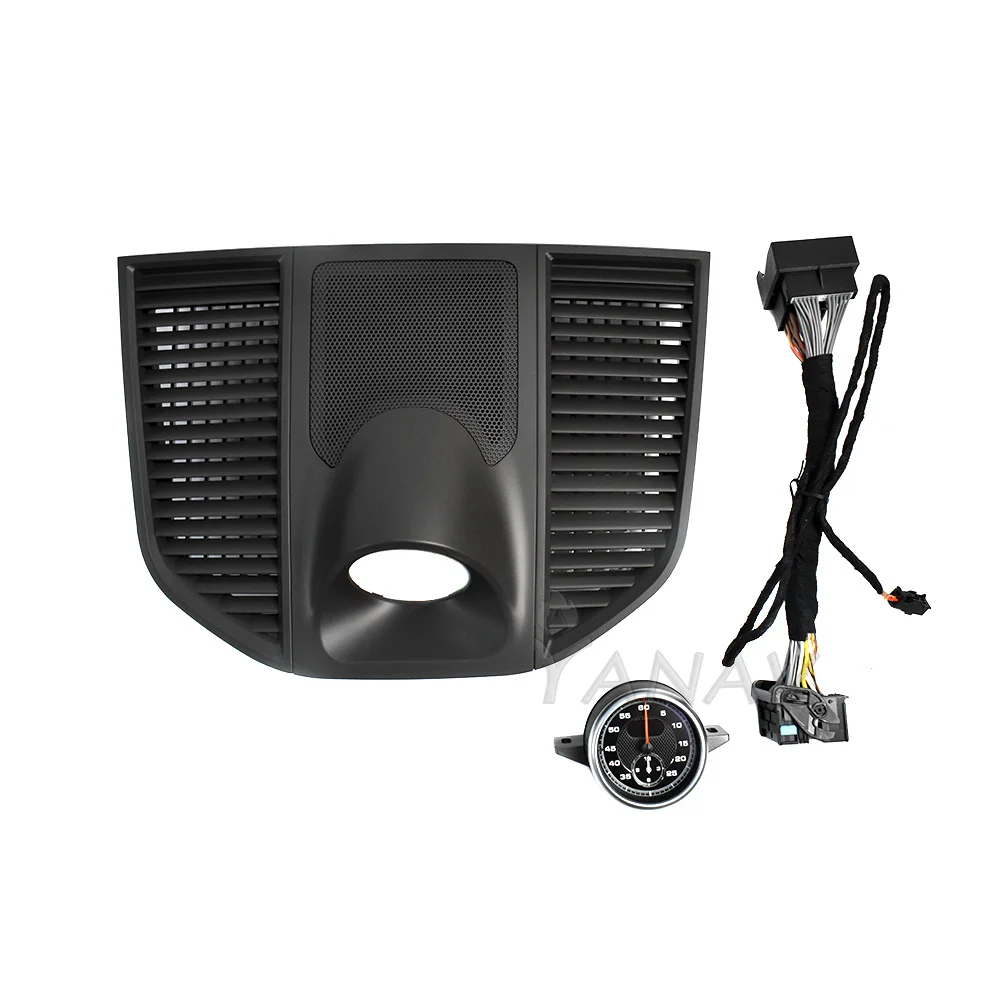 Interior Dashboard Compass Time Electronic Accessional Car Stopwatch Meter Clock for Porsche Macan 2014-2020