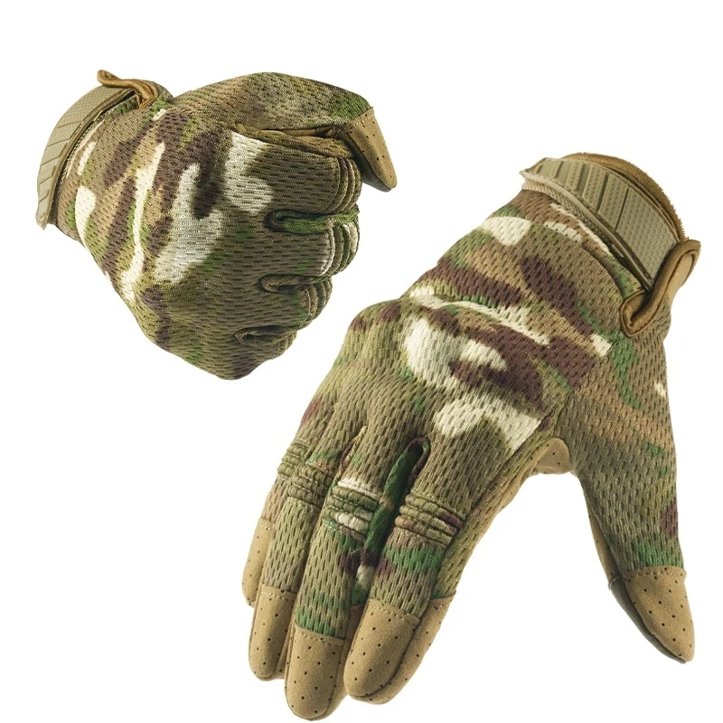 Touch Screen Tactical Gloves Military Army Combat Full Finger Multicam Camouflage Outdoor Cycling Shooting Paintball Men Gloves