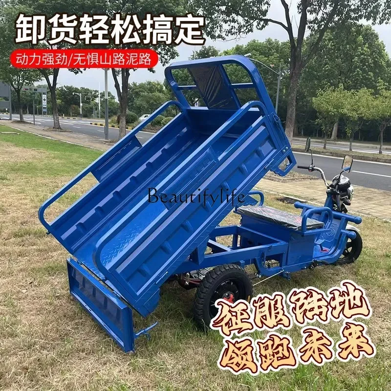 Electric Tricycle Three Bungee Household Adult Express Delivery Vehicle Agricultural Cart Pick-up Children