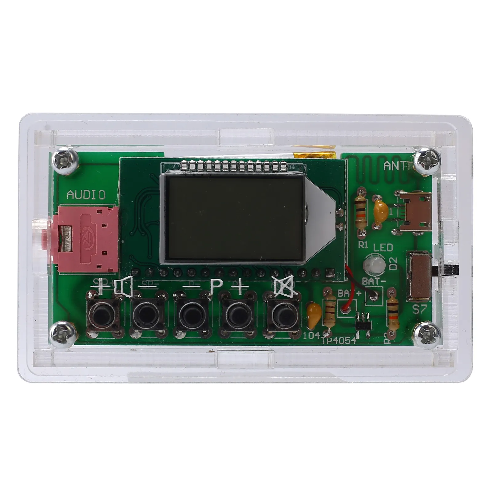 FM Radio Receiver Wireless DIY Module LCD Display Auto Search Station DC 5V 5W 76-108MHz Welding Training Suite