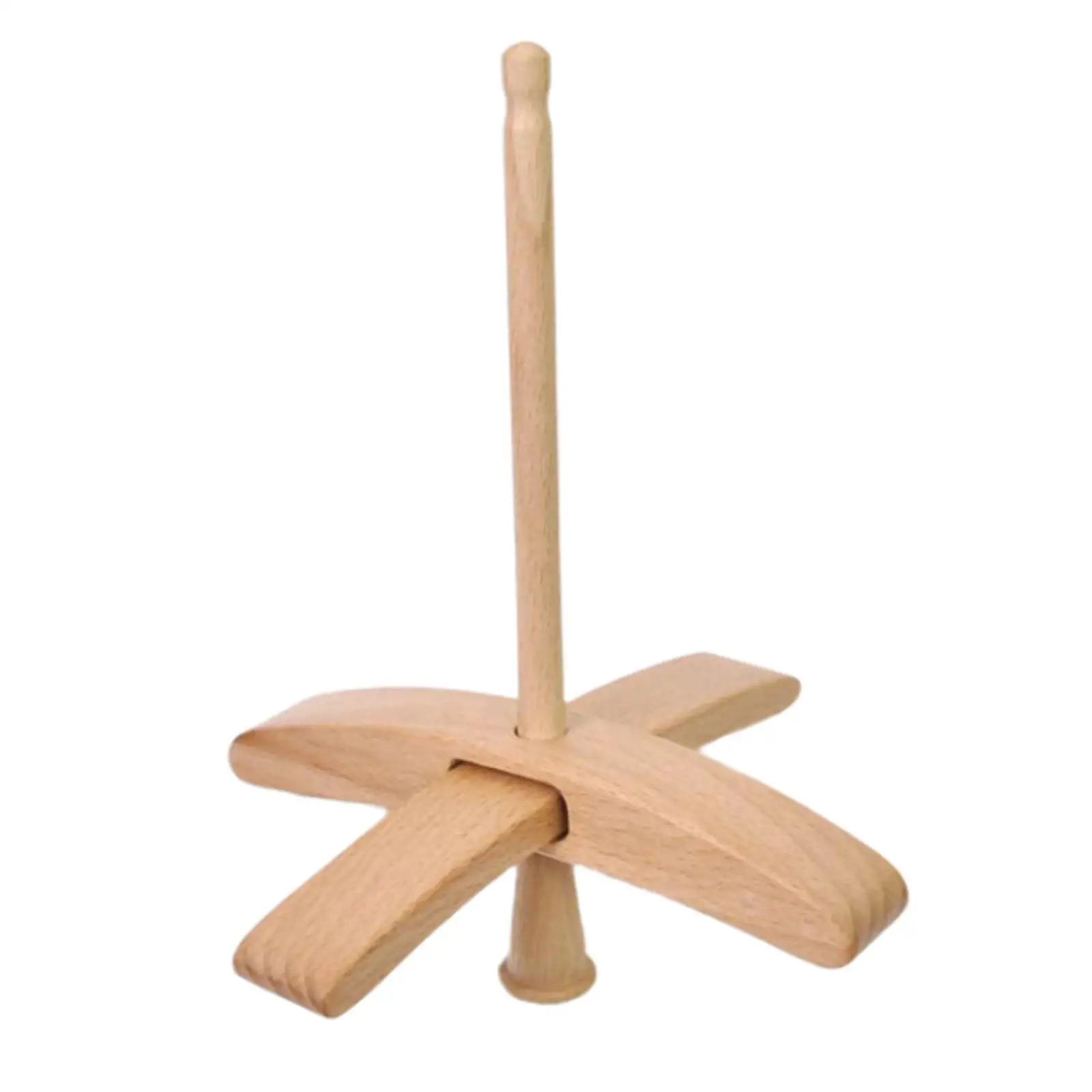 Solid Wood Drop Spindle Turkish Style Yarn Spinning Tool for DIY Weaving Knitting and Felting - view 2