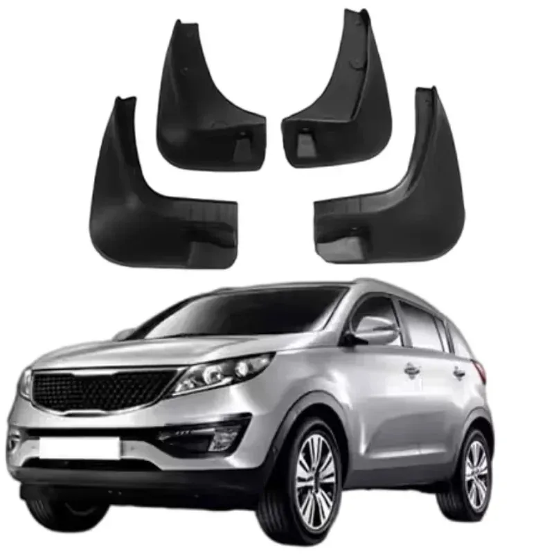 High Quality Auto Parts PP+TPR Mudflaps Splash Guards Mudguard Car Fender for Sportage R 2011 2012 2013 2014 2015 2016 2017
