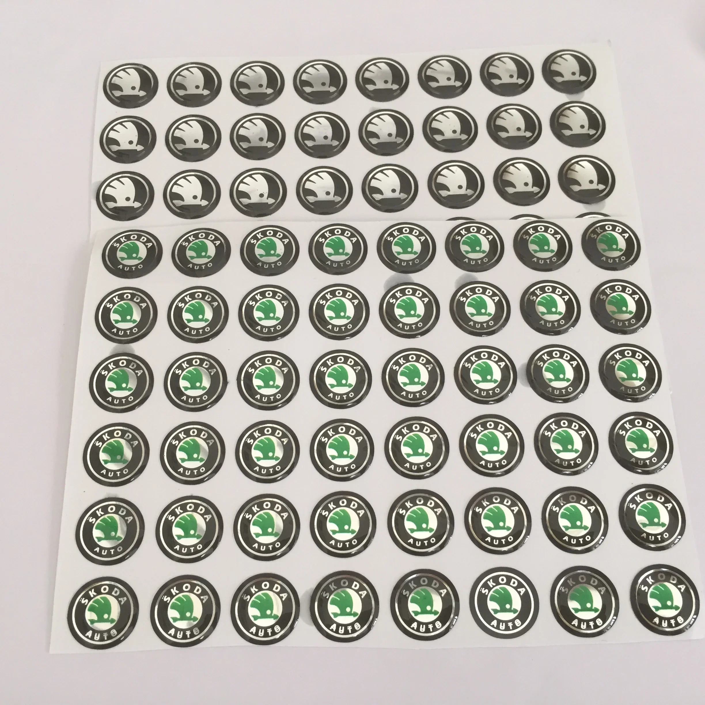 5pcs 10pcs 14mm For car key fob case Badge button Badge logo straight folding remote Keychain Replacement Sticker
