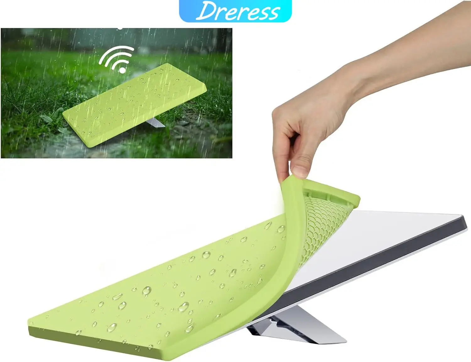 Silicone Protective Cover For Starlink Mini Dish Antenna Anti Slip Shockproof Weatherproof Outdoor Satellite Replacement Shell