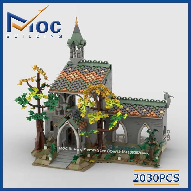 

Конструктор MOC: Классическая сцена из фильма — Замок, Сад, Лес, Павильон. Модель для самостоятельной сборки. Коллекционные кирпичики. Игрушки. Рождественские подарки.