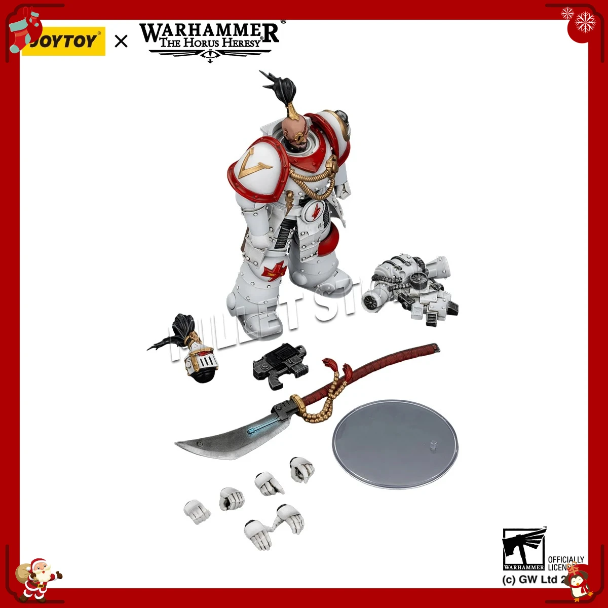 

Original Genuine JOYTOY 1/18 Action Figure White Scar Legion Archon & Ebony Xig Terminator 3PCS Model Toy Collection Gift