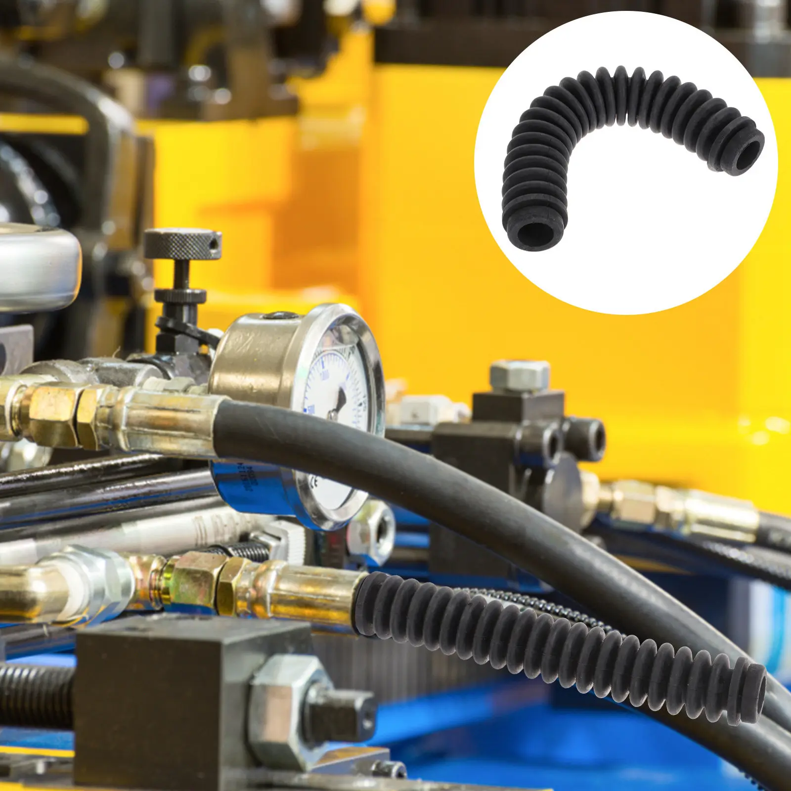 

1Pcs Rubber Hose Flexible Adapter Extension Tube for Test Box High Temperature Humidity Connect Tool Rubber Hose