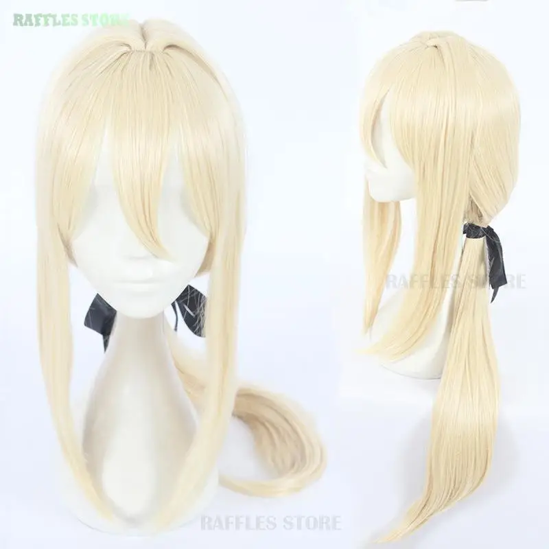 Violet Evergarden Cosplay Customized Green Suit Wigs Elegant Anime Cosplay Dress Wig Shoes Halloween Carnival Prom Skirt Party