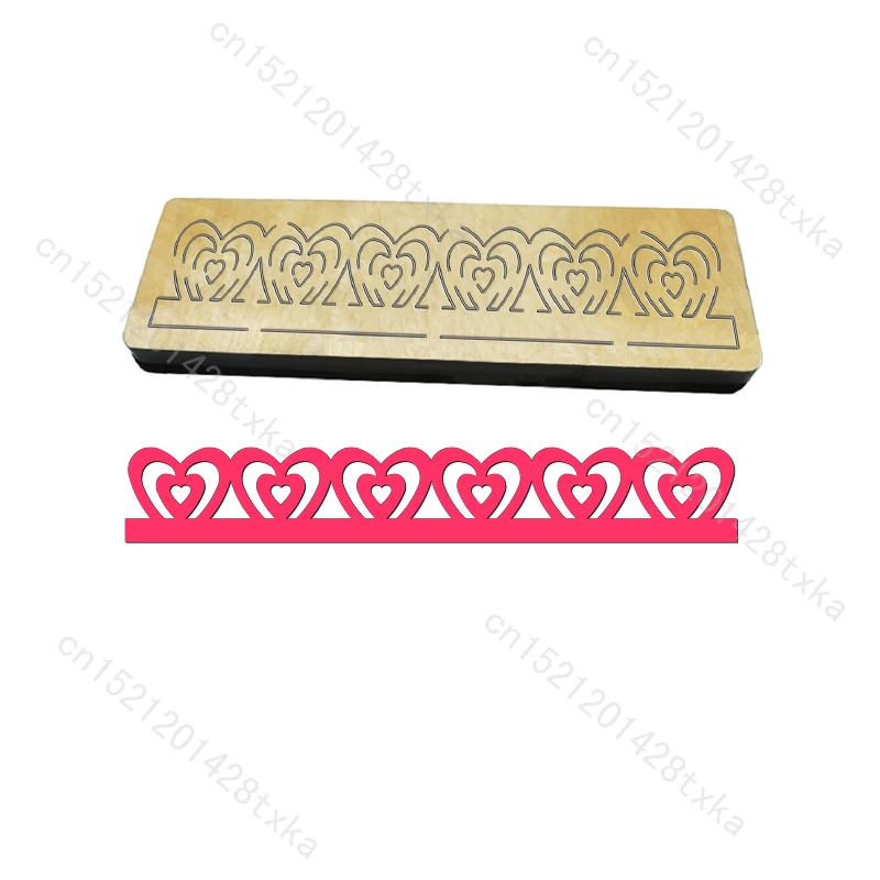 Nuevo troquel de madera Love, corazón, valla para álbum de recortes, troqueles de corte, C316-12, varios tamaños