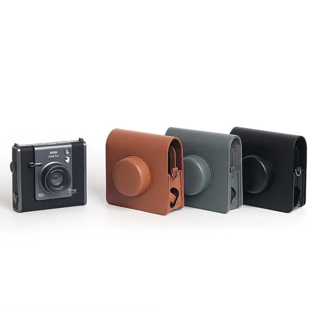 

Ретро сумка для камеры Fujifilm Instax Wide EVO, чехол из искусственной кожи с противоударной портативной сумкой для хранения на плечо
