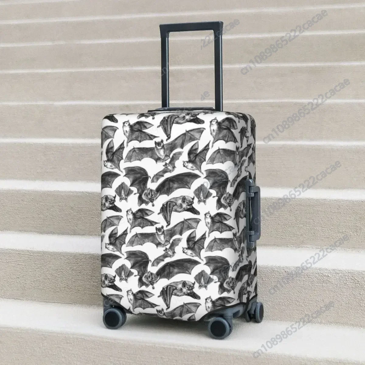 

Bat Pattern Suitcase Cover Spooky Flying Bats Flight Business Fun Luggage Case Protection