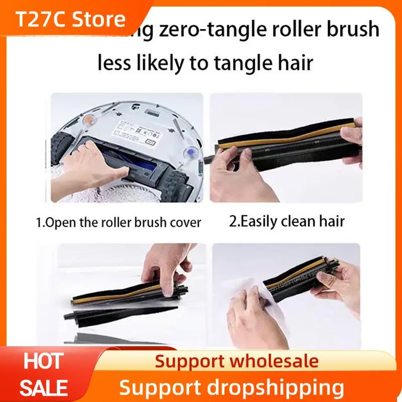 

T27C Роликовая щетка против защемления для расходных материалов для пылесоса Dreame X40 Pro X40 Pro Ultra