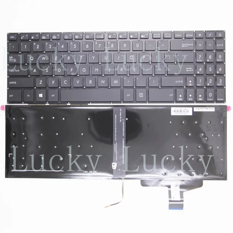 f New for Asus N580 N580V N580VD N580VN NX580VD N580GD US Keyboard backlit Palmrest